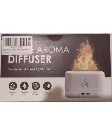 AIDA Aroma Diffuser - 230ml USB Essential Oil & Fragrance Lamp with 7 LED Flame Effect - Perfect for Home & Office - Buy Online on GoSupps.com