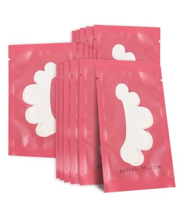Lunamoon eye pads for eyelash extension eyelash pads eyelashes eyelash pads eyelash lifting eyelashes color eyelashes eyes patches eyelash extension pad 50 couples (flower-rose red)