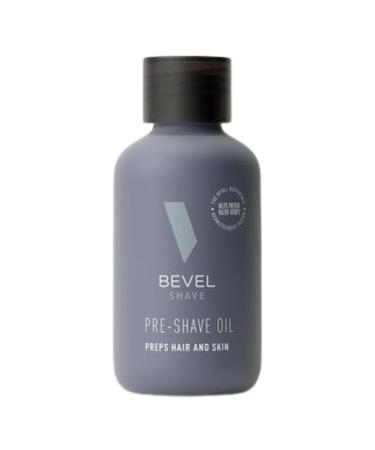 Bevel Pre Shave Oil for Men with Castor Oil, Olive Oil and Tea Tree Oil, Helps Soften Hair and Protect Skin from Irritation and Razor Burn, 2 Fl Oz Pre Shave Oil (New Version)