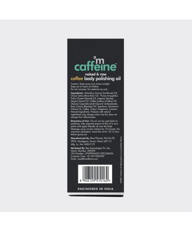 Caffeine Coffee Body Oil for Dry Skin | Moisturizing & Relaxing Aroma | 3.38 Fl Oz - Ideal for Men & Women - Buy Online on GoSupps.com
