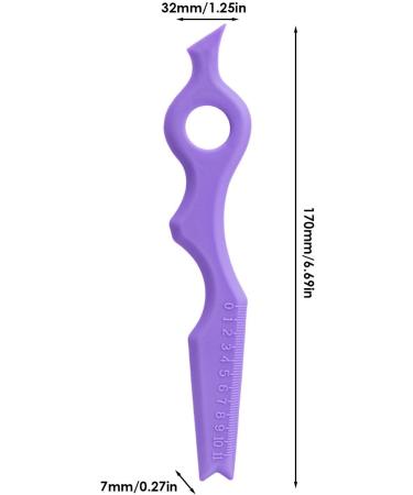 Eyeliner Stencils | Eyebrow and Eyelash Applicator Stencil Tool Portable Silicone Eyeliner Stencils Ruler Multifunctional Eye Makeup Tool for Eyeliner Eyeshadow Lipstick Purple - Buy Online on GoSupps.com