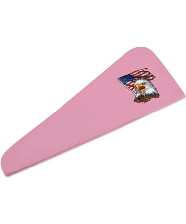 Buy Vintage American Flag Bald Eagle Microfiber Hair Towel Wrap for Women | 10x26 Inch Super Absorbent Hair Turban with Button - Buy Online on GoSupps.com