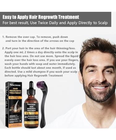 5% Minoxidil for Men - Extra Strength Hair & Beard Growth Kit | Effective Hair Loss Solution & Topical Serum - Buy Online on GoSupps.com