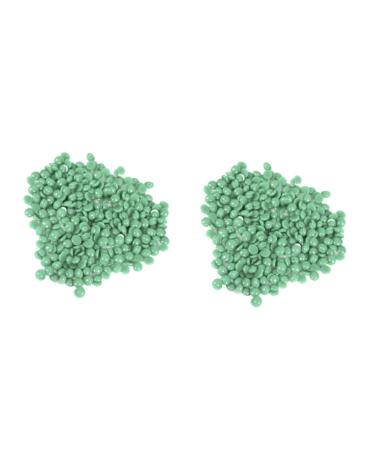 Minkissy 2 Pieces Wax Pearl Hard Wax Beans for Face Hair Removal - Light Green Hot Wax 1 Pack - Buy Online on GoSupps.com