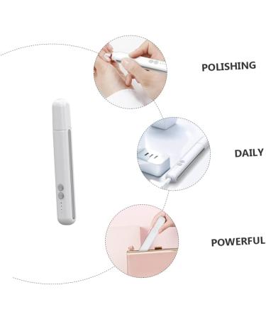 Housoutil 1 Set Nail Polisher Nail Drill Nail Polish Tips Clippers Removing Electrical Nail Files Electric Nail File Manicure Power Tools White Acrylic Abs Exfoliating - Buy Online on GoSupps.com