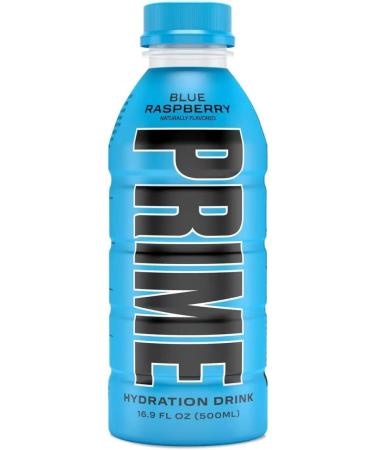 1x Prime Hydration Energy Drinks by Logan Paul & KSI - 500ml (16.9 Fluid oz) - Naturally Flavoured with Zero Sugar Boost Energy and Caffeine Free (Blue Raspberry) - Buy Online on GoSupps.com