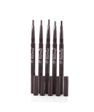 Beatifufu 2 1 Black Eyebrow Pencil Eyebrow Filler Eyebrow Pencil Brush Makeup To Rotate Triangle Eyebrow Brush