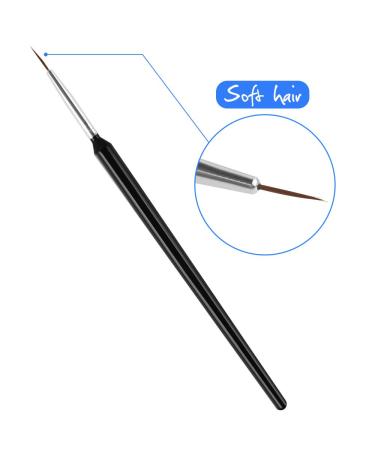 Shop Dadabig 12-Piece Professional Nail Art Brush Set Detailed Nail Design Tools for Women | 3 Sizes Black | Perfect for Nail Studios & Artists - Buy Online on GoSupps.com