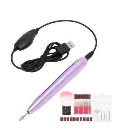 Nail Grinder Easy To Replace Powerful Effect Easy To Use Nail Drill Kit Salon Shop for Home Pink
