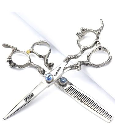 5.5/6/7/7.5/8/9 inch Professional Hair Clipper - Stainless Steel Sharp Hair Clipper - Designed specifically for Hairdressers (6 inches 2 Pieces)