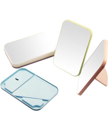 DVHOK 8-Inch Portable Princess Makeup Mirror - Pink | Dual-Purpose Desktop/Table/Wall Hanging Square Mirror - Buy Online on GoSupps.com
