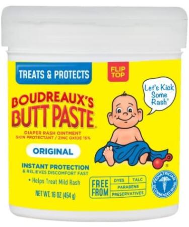 Boudreaux's Butt Paste 16 Oz (2 Pack) - Fast Relief for Diaper Rash - Buy Online on GoSupps.com