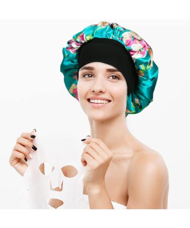 4 Pack Silky Sleep Bonnet for Curly Hair - Large Satin Night Cap for Women - Hair Care Bonnets - Buy Online on GoSupps.com
