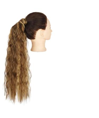 Hair Bun Set Of 1 Synthetic Messy Bun Curly Wavy Wig Wraparound Ponytail Extensions Bun Hair Accessories for Women Hair Extension Hair Piece (Color : Q19-9h19 Size : 22in(55cm)) 22in(55cm) Q19-9h19