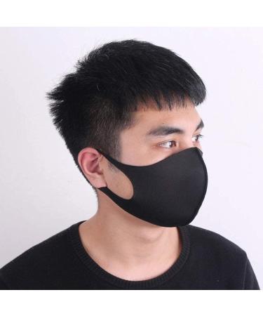 5-Pack Black Fabric Masks for Older Children & Adults - Washable Everyday Mouth Protection - Buy Online on GoSupps.com