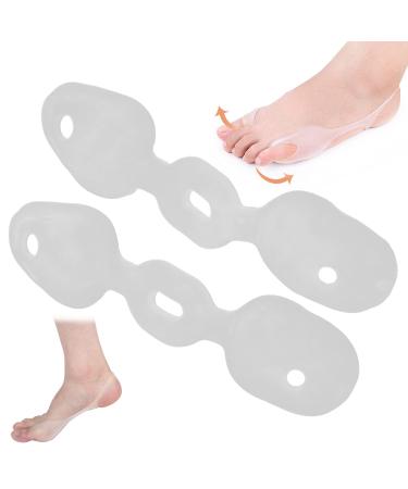 Silicone Toe Straighteners Toe Separators Toe Correction Pads Bunion Corrector and Orthopedic Hallux Valgus Relief Splint Gel Bunion Pads for Bunion Relief