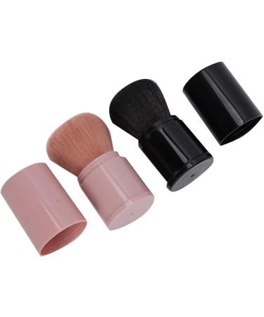 Black Pink Powder Brush Blush Brush Retractable Makeup Brush Travel Portable Loose Powder Makeup Brush for Foundation Blush and More - Buy Online on GoSupps.com