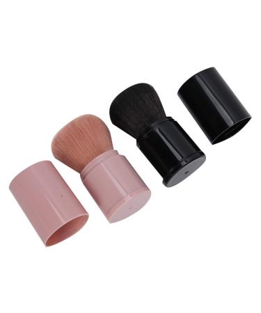 Buy Black Powder Brush | Retractable Blush & Travel Makeup Brush - Portable Loose Powder Applicator - Buy Online on GoSupps.com