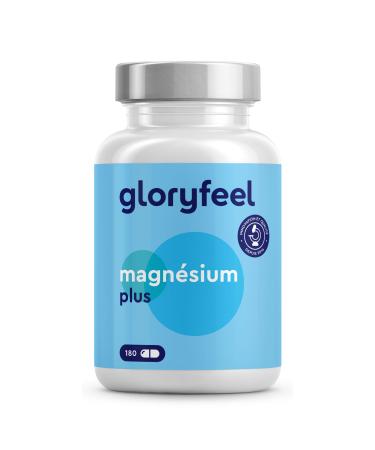 Premium Magnesium Citrate, 1554mg per Daily Dose, with Vitamin B6 and B12 to Support Muscle, Bone and Immune System*, Highly Bioavailable, 180 Vegan Capsules