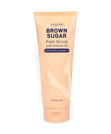 Spa Life Brown Sugar Exfoliating Foot Scrub Smooth & Moisturizing for the Feet with Almond Oil (8.2 oz) - Buy Online on GoSupps.com