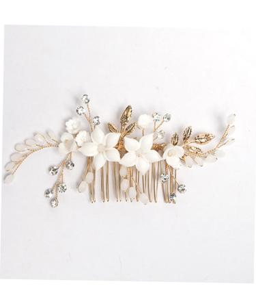 Beaupretty Bridal Headwear Flower Hair Accessories Girl Headpiece Hair Combs for Women Accessories Vintage Hair Accessories Hair Accessories for Bride Bridal Hair Clips Metal Hair Comb - Buy Online on GoSupps.com