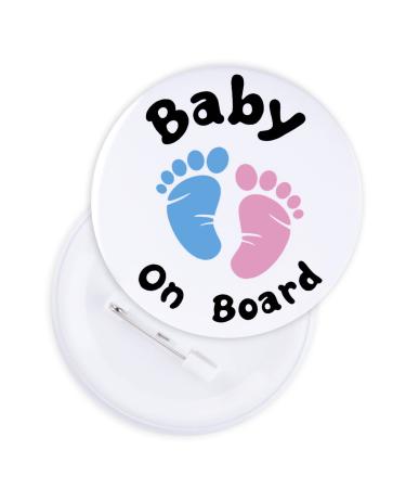 Baby On Board Pin Badge Baby Girl Badge Mum To Be Pregnancy Badge Baby Shower Accessories for Mum Gender Undetermined