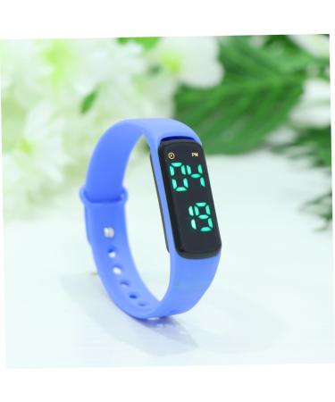 Kisangel Kids Digital Fitness Tracker Watch - Waterproof Smart Children s Wristband with Colorful Lights 23*2cm Blue - Buy Online on GoSupps.com