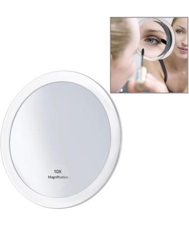 CALLARON 10x Magnifying Round Lighted Makeup Mirror - Touch Control Vanity Mirror (White) - Buy Online on GoSupps.com