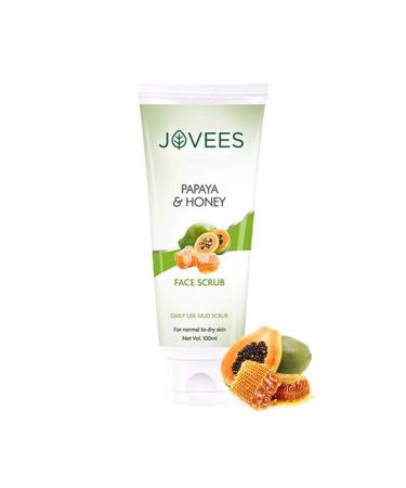 Jovees Papaya & Honey Facial Scrub 100g - Exfoliating Skin Care for Radiant Glow | International Shipping Available - Buy Online on GoSupps.com