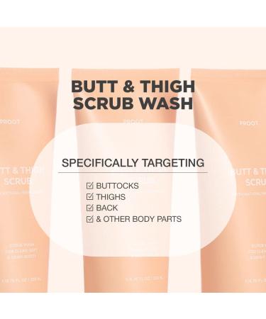 Butt Scrub Wash for Acne, Cellulite, & Ingrown Hair | Exfoliating Body Scrub with Rosemary Extract & Centella Asiatica - Buy Online on GoSupps.com