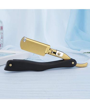 Portable Straight Edge Safety Razor | Lightweight Wooden Handle Barber Shaver for Salons & Barbershops (Black) - International Shipping - Buy Online on GoSupps.com