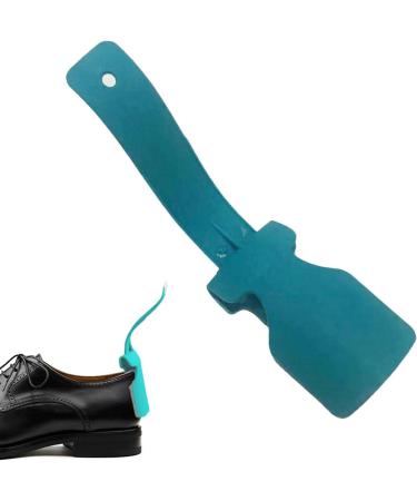 Virtcooy Shoe Lifting Aid | Unisex Sock Slider - Shoe Horn Shoe Wearing Aid Tool with Travel Handle Easy to Put On and Take Off Blue - Buy Online on GoSupps.com