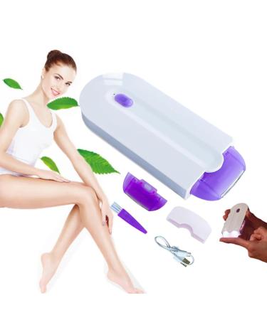 Silky Smooth Hair Eraser Painless Hair Removal Epilator Smooth Touch Hair Remover Painless Hair Removal for Women Electric Hair Remover USB Charging Apply to Any Part of The Body