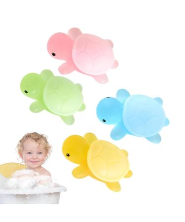 G n rique Children's Artisan Soap Set of 4 Turtle-Shaped Soaps | Gentle and Moisturizing Natural Cleanser Creative and Playful Wash Gel Bath Accessory Suitable for Boys Girls Toddlers Home Bathroom