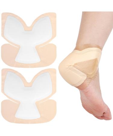 Silicone Heel Bordered Foam Dressing Waterproof Absorbent Wounds Bandages Pressure Sore Adhesive Border Protector for Cracked Heels/Ankle/Elbow Bedsore Ulcer 8"x8" Pack of 2 Pack of 2 8x8 for Large Wound