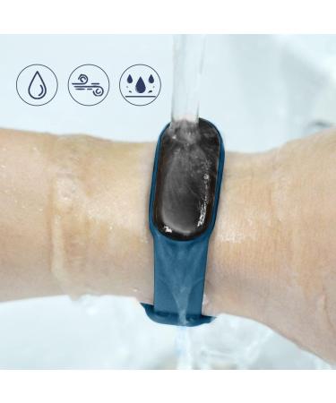 Buy Ainiv Adjustable Fitness Bracelets for Xiaomi Mi Band 3/4/5/6/7/8 - Waterproof Silicone/Nylon/Stainless Steel - 3-Pack in Black/Gray/Blue - Buy Online on GoSupps.com