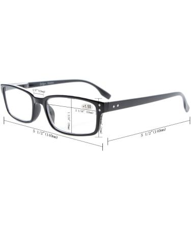 Shop CessBlu Blue Light Filter Glasses for Men & Women - UV Protection Eyeglasses in Black-Blue - Perfect for Reading & Computer Use - Buy Online on GoSupps.com