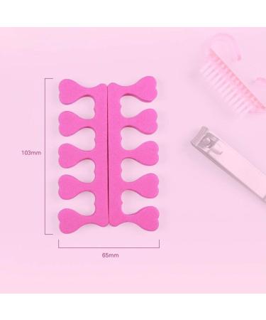 Buy Behind Finger Toe Spreader Foam - Disposable Nail Separators for Pedicure & Manicure | 20pcs Pink | International Shipping Available - Buy Online on GoSupps.com