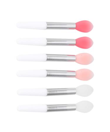 Healifty 6Pcs Silicone Lip Applicator Lipstick Applicator Silicone Lipstick Brushes for Lip Make Up