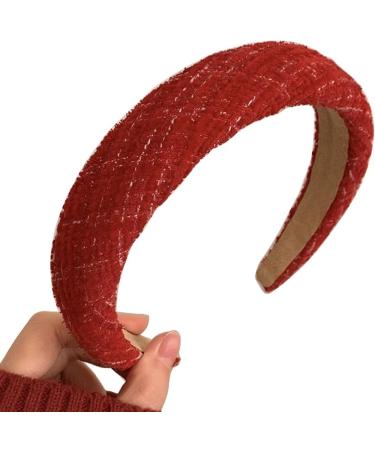 TQUXNGA Christmas Fabric Headband Aesthetic Thick Foam Hairhoop Festive Headdress Casual Hairband Vintage French Style Headwear 1188C - Buy Online on GoSupps.com