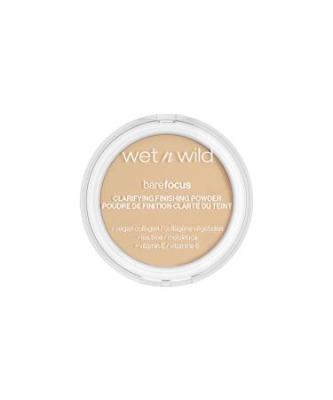 Wet 'n' Wild Bare Focus Makeup Clarifying and Finishing Powder Translucent and Matte for a Flawless Makeup Base Long-Lasting with Hyaluronic Acid and Vitamin E for Light/Medium Skin Tones Light-Medium