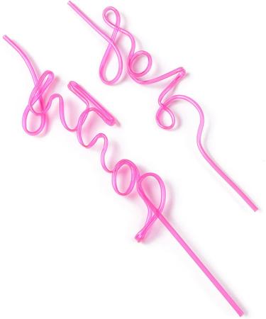 Bride-to-Be Straw Summer Beach Pool Wedding Engagement Bridal Shower Bachelorette Party Birthday Party Decoration Gift Clear Plastic Straws Bulk - Buy Online on GoSupps.com