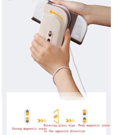 Glass Wiper - Window Cleaner Double-Sided Magnetic Glass Wiper Glider Glass Cleaning Tools for High-Rise Single Glazed Windows - Buy Online on GoSupps.com