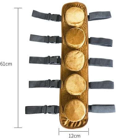 Copper Smokeless Moxa Moxibustion Box Velvet Bag Moxa Stick Acupuncture Roller Holder Neck Waist Body Acupoint Therapy - Buy Online on GoSupps.com