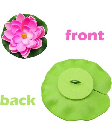 10 Pieces Artificial Seerose Floating Lotus Blossom - Realistic Decoration for Garden Pond & Aquarium | AUPAWDY - Buy Online on GoSupps.com
