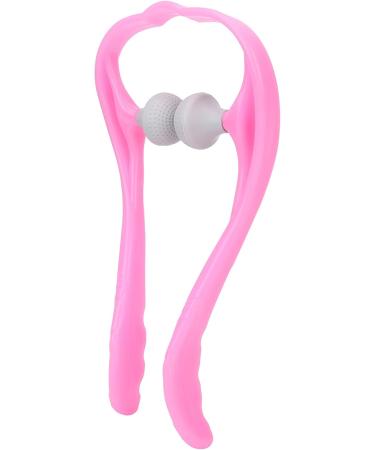 Verdant Touch Roller Neck Massage Tool | Handheld Trigger Point Neck & Shoulder Self Massager - Pink - Buy Online on GoSupps.com