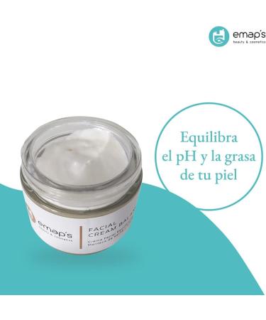  EMAP'S BEAUTY & COSMETICS EMAP's Beauty Sebo-Regulating Balancing Face Cream 50ml Immediate lifting effect thanks to hyaluronic acid and shea butter - designed for oily skin - Buy Online on GoSupps.com