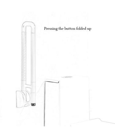 Grab Rail Bathroom Safety Handicap Grab Bar Bathroom U-Shaped Grab Bar Toilet Folding Handrail Stainless Steel Barrier-Free Safety Suppor - Buy Online on GoSupps.com