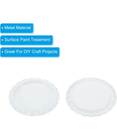 PATIKIL 1 Inch Flat Decorative Bottle Caps 50 Pack Craft Bottle Pendant Trays Double Sides Printed for DIY Pendants Craft Scrapbooks White - Buy Online on GoSupps.com