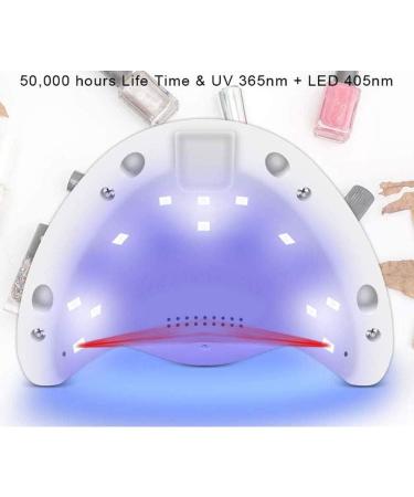 SoulQ UV LED Nail Curing Lamp 36W Nail Dryers for Gel and Regular Polish Smart Sensing Professional Gel Nail Light with LCD Display 3 Timer Setting for Salon and Home Use-USB Port (Pink) - Buy Online on GoSupps.com